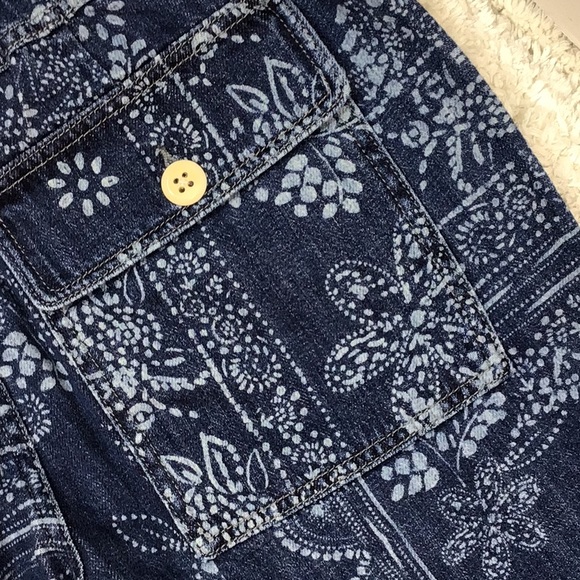 Free People blue floral pattern joggers S - Picture 9 of 11